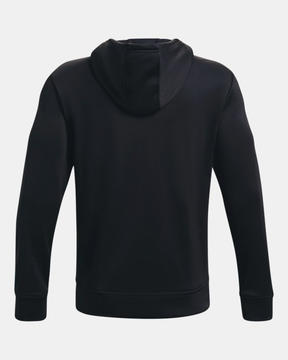 Men's Armour Fleece® ½ Zip Hoodie, Black, pdpMainDesktop image number 5